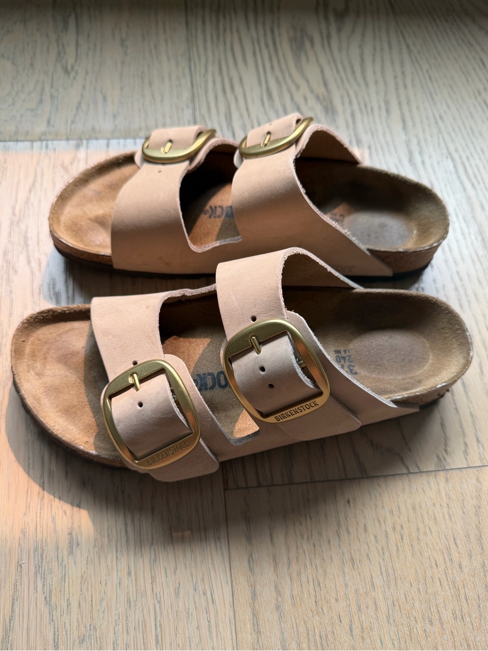 Birkenstock Arizona Big Buckle Nubuck Leather Sandals